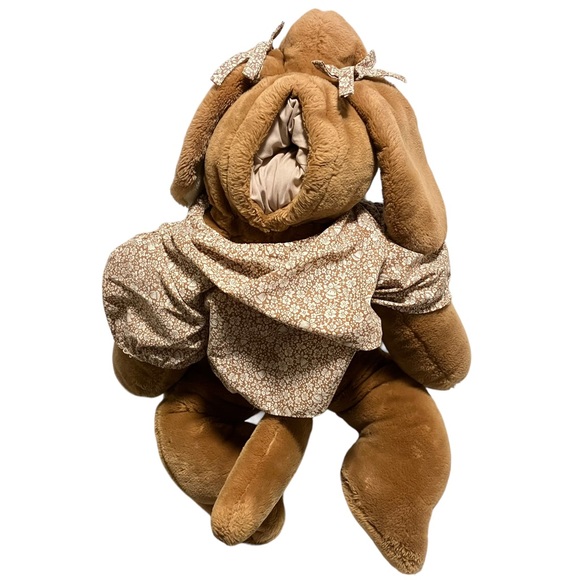 Wrinkles Brown Dog Dress Hand Puppet 28" Heritage Collection Vintage 80s - Picture 6 of 13